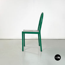 Carica l&#39;immagine nel visualizzatore di Gallery, Green metal and grey straw chairs, 1980s
