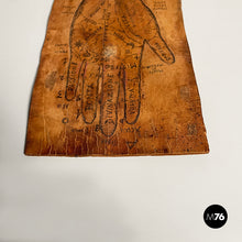 画像をギャラリービューアに読み込む, Leather sheet with hand drawing, 1950-1990s
