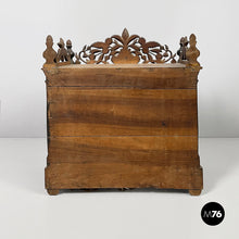 Load image into Gallery viewer, Wooden table or wall cabinet with mirror, 1930s
