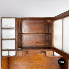 将图片加载到图库查看器，Sideboard in wood, marble and ceramic, 1930s
