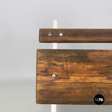 Load image into Gallery viewer, Wooden and white cast iron bench, 1930s
