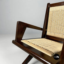 Charger l'image dans la galerie, Wood and straw armchairs, 1940s
