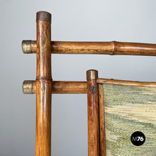 Carica l'immagine nel visualizzatore di Gallery, Armchairs in fabric and bamboo, 1930s
