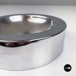 Round table ashtray in steel by Dada International Design, 1980s