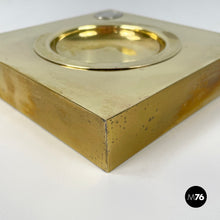 Load image into Gallery viewer, Square ashtray in brass, 1960s
