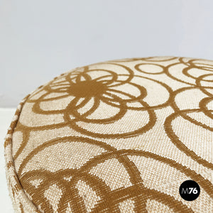 Round pouf by Pozzi, 1960s