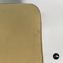 Carica l'immagine nel visualizzatore di Gallery, Pouf in wood and beige satin, 1940s
