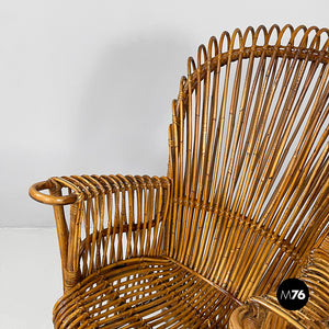 Rattan armchair by Antonio Dal Vera, 1960s