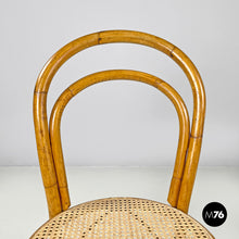 画像をギャラリービューアに読み込む, Rattan and Vienna straw chairs, 1970s
