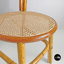 画像をギャラリービューアに読み込む, Rattan and Vienna straw chairs, 1970s
