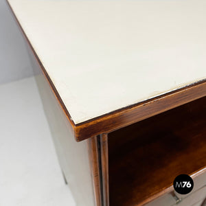 Desk with drawers in wood and formica, 1960s