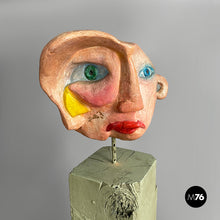 Carica l'immagine nel visualizzatore di Gallery, Head sculpture in terracotta, 1980s
