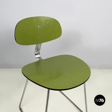 画像をギャラリービューアに読み込む, Chair in green formica and chromed metal, 1950s
