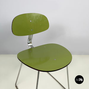 Chair in green formica and chromed metal, 1950s