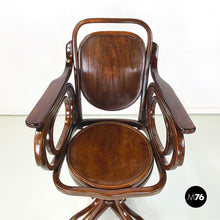 Load image into Gallery viewer, Swivel chair in wood by Thonet, 1900s
