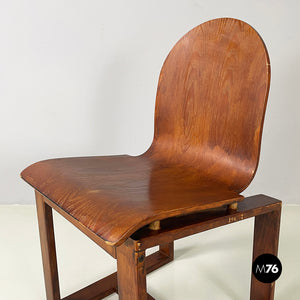 Chair in curved wood, 1950s