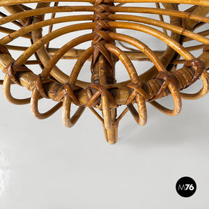 Stool in rattan, 1960s