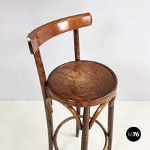 Carica l&#39;immagine nel visualizzatore di Gallery, High bar stool in wood, 1900-1950s
