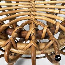 Carica l'immagine nel visualizzatore di Gallery, Stool in rattan, 1960s
