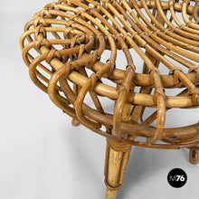 Load image into Gallery viewer, Stool in rattan, 1960s
