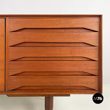 Carica l&#39;immagine nel visualizzatore di Gallery, Wooden sideboard with drawers and sliding doors, 1960s
