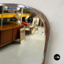 Load image into Gallery viewer, Shaped wall mirror in wood, 1950s
