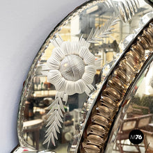 Load image into Gallery viewer, Wall mirror with acid etchings, early 1900s
