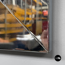 Charger l'image dans la galerie, Wall mirror in chrome metal, 1970s
