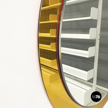 Carica l&#39;immagine nel visualizzatore di Gallery, Wall mirror with yellow mirror frame, 1960s
