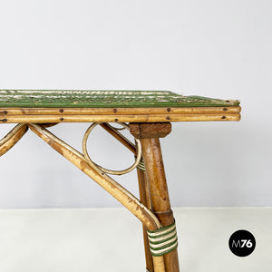 Outdoor dining table in rattan, early 1900s