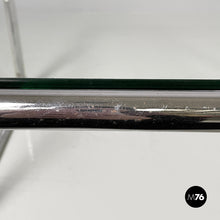 Load image into Gallery viewer, Coffee table in glass and chromed steel, 1970s
