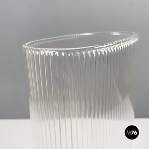 Glass vase by Roberto Faccioli, 1990s