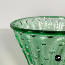 Load image into Gallery viewer, Vase in green glass, 1980s
