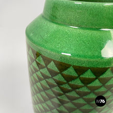 Carica l'immagine nel visualizzatore di Gallery, Green ceramic vase, 1960s
