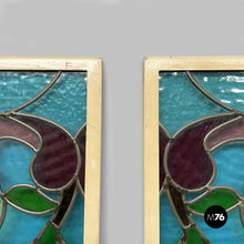 Load image into Gallery viewer, Roses stained-glass windows, 1910s
