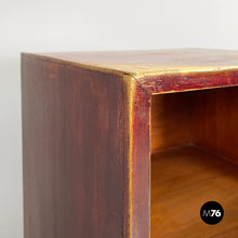 Load image into Gallery viewer, Bookcase in red wood, 1940s
