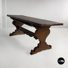 Carica l'immagine nel visualizzatore di Gallery, Wooden refectory dining table, 1700s
