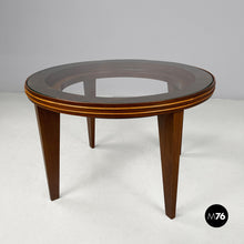 Load image into Gallery viewer, Round wooden coffee table, 1930s
