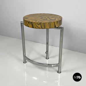 Wooden and metal coffee table, 1970s