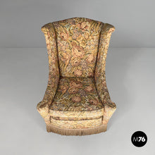 Charger l'image dans la galerie, Armchairs in wood and fabric, 1950s
