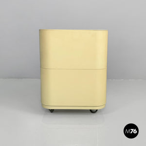 White plastic modular chest of drawers by Anna Castelli for Kartell, 1970s