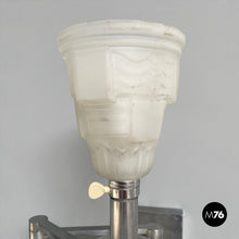 Carica l'immagine nel visualizzatore di Gallery, Wall lamps in metal and glass, 1940s
