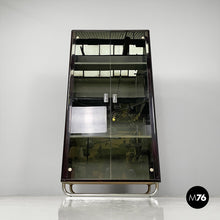 Load image into Gallery viewer, Wooden black lacquered wardrobe, 1970s

