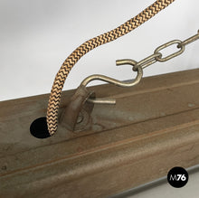 Carica l&#39;immagine nel visualizzatore di Gallery, Metal chandelier with chain, 1940s
