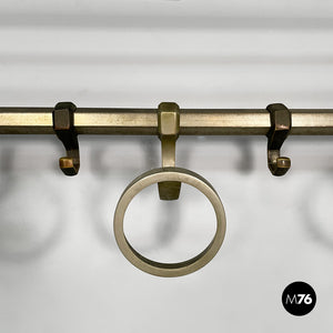 Metal wall coat rack, 1930s