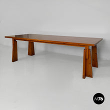 Carica l'immagine nel visualizzatore di Gallery, Extendable wooden dining table, 1970s
