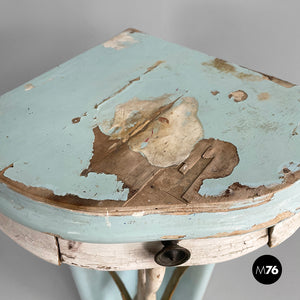 Corner console in wood, 1940s