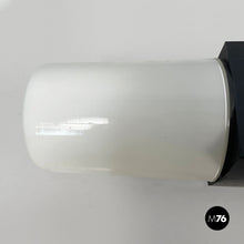 Load image into Gallery viewer, Wall lamps in opaline glass and black Bakelite, 1950s
