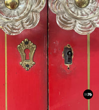 Load image into Gallery viewer, Wooden wardrobe with Murano glass handles, 1930s
