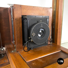 Load image into Gallery viewer, Analogue floor camera in wood and brass, 1900s
